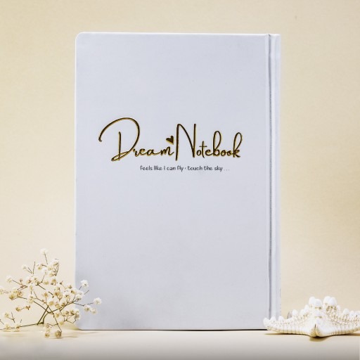 دفتر خط دار رنگ پاستیلی نقره کوب Dream Notebook