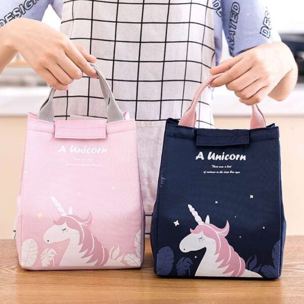 کیف نگهدارنده مواد غذایی طرح unicorn & summer با درب چسبی - Image 2