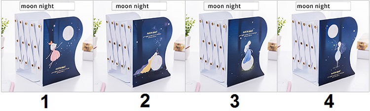 نگهدارنده فلزی کتاب آکاردئونی طرح Moon Night