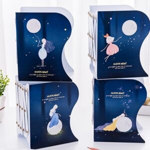 نگهدارنده فلزی کتاب آکاردئونی طرح Moon Night