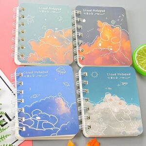 دفترچه سیمی طرح خرس و آسمون